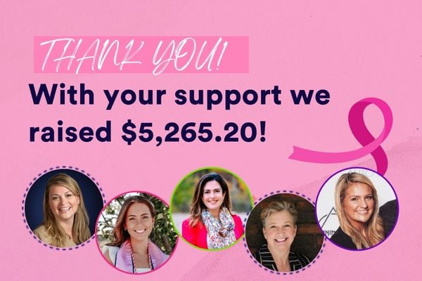 Thank you for your support in the fight against breast cancer