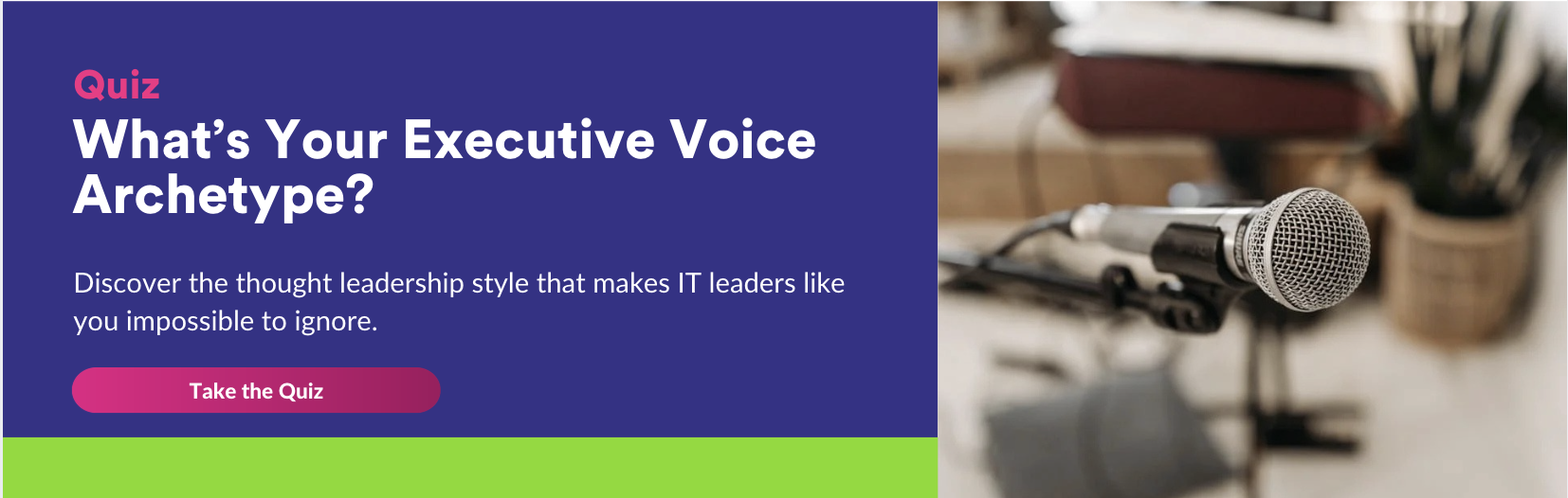 Executive Voice Quiz CTA